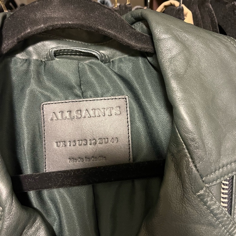 All saints green jacket
